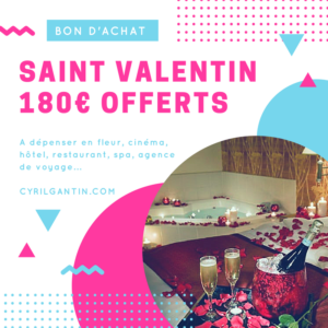 Saint-Valentin : 180 euros offerts
