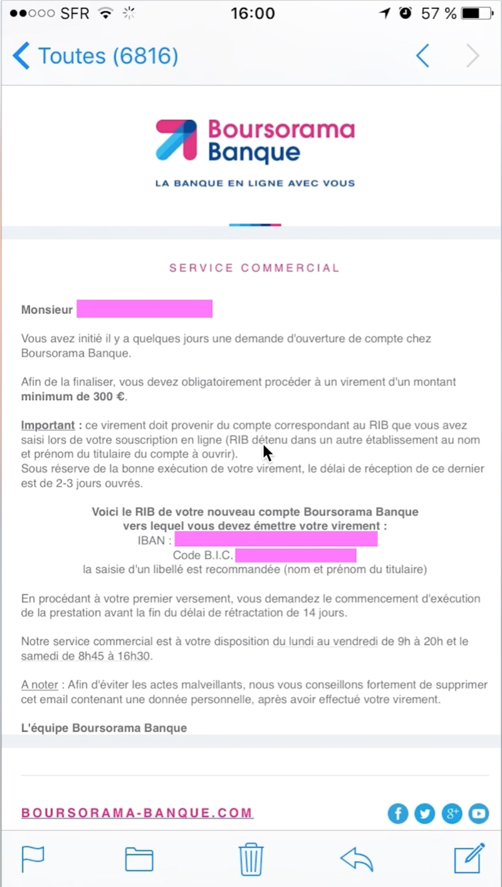 boursorama banque ouverture 300 euros