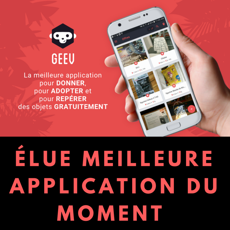 GEEV, l’application qui rend ludique le don d’objets